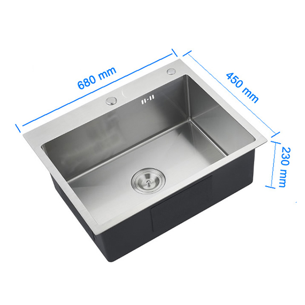 Chậu rửa bát 1 hố inox ShooChi ( gồm chậu nhỏ, thớt)