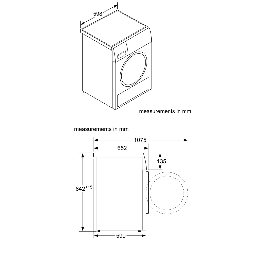 Máy sấy quần áo BOSCH WTN84201MY