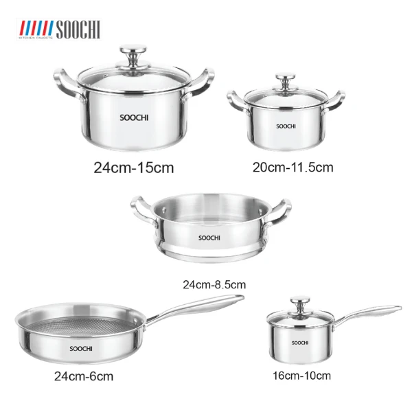 Bộ nồi 5 món SOOCHI SC 88 Pro