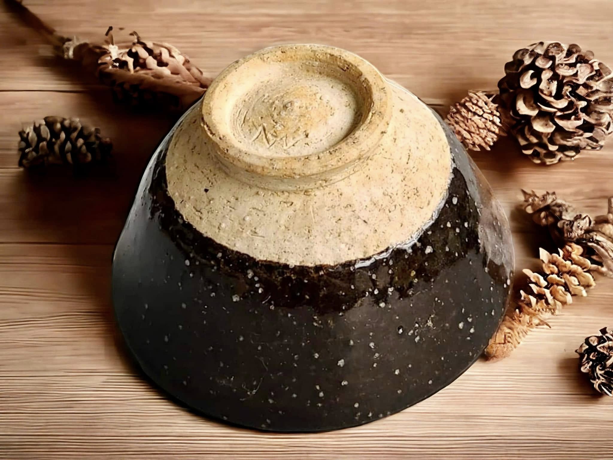 Chawan cốt sỏi đen