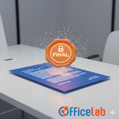 Đánh dấu bản cuối (mark as final): bảo vệ tệp và thông báo tình trạng hoàn tất