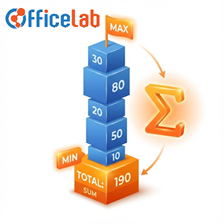 Sử dụng các hàm Sum(), Average(), Min(), và Max()