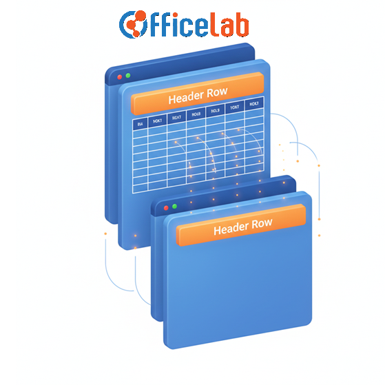 Xử lý bảng dài: lặp lại dòng tiêu đề (Repeat header rows)