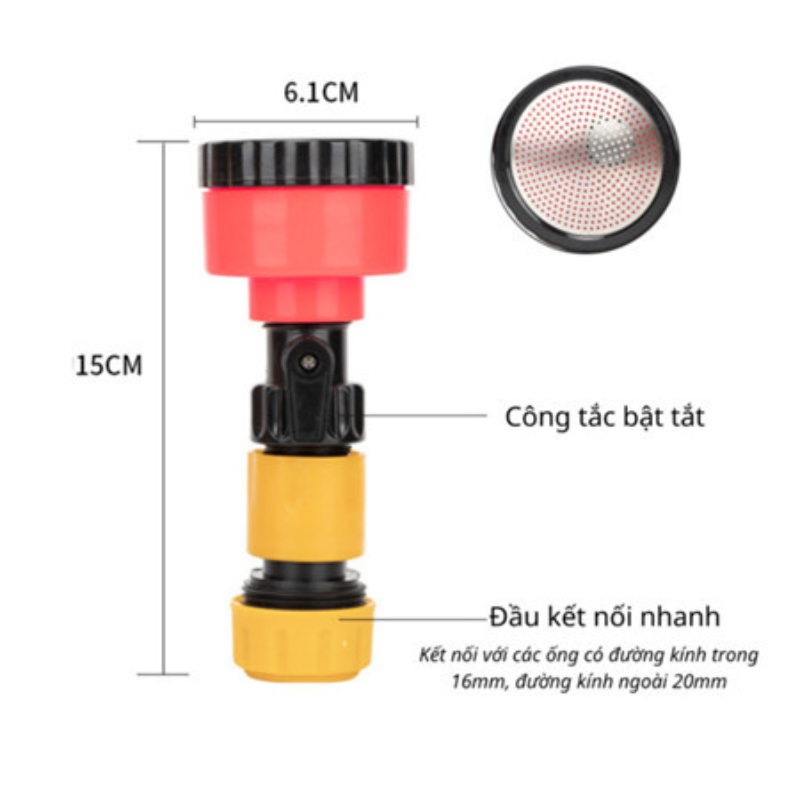 Đầu vòi phun tưới cây tăng áp V34, Chống gãy mầm tược