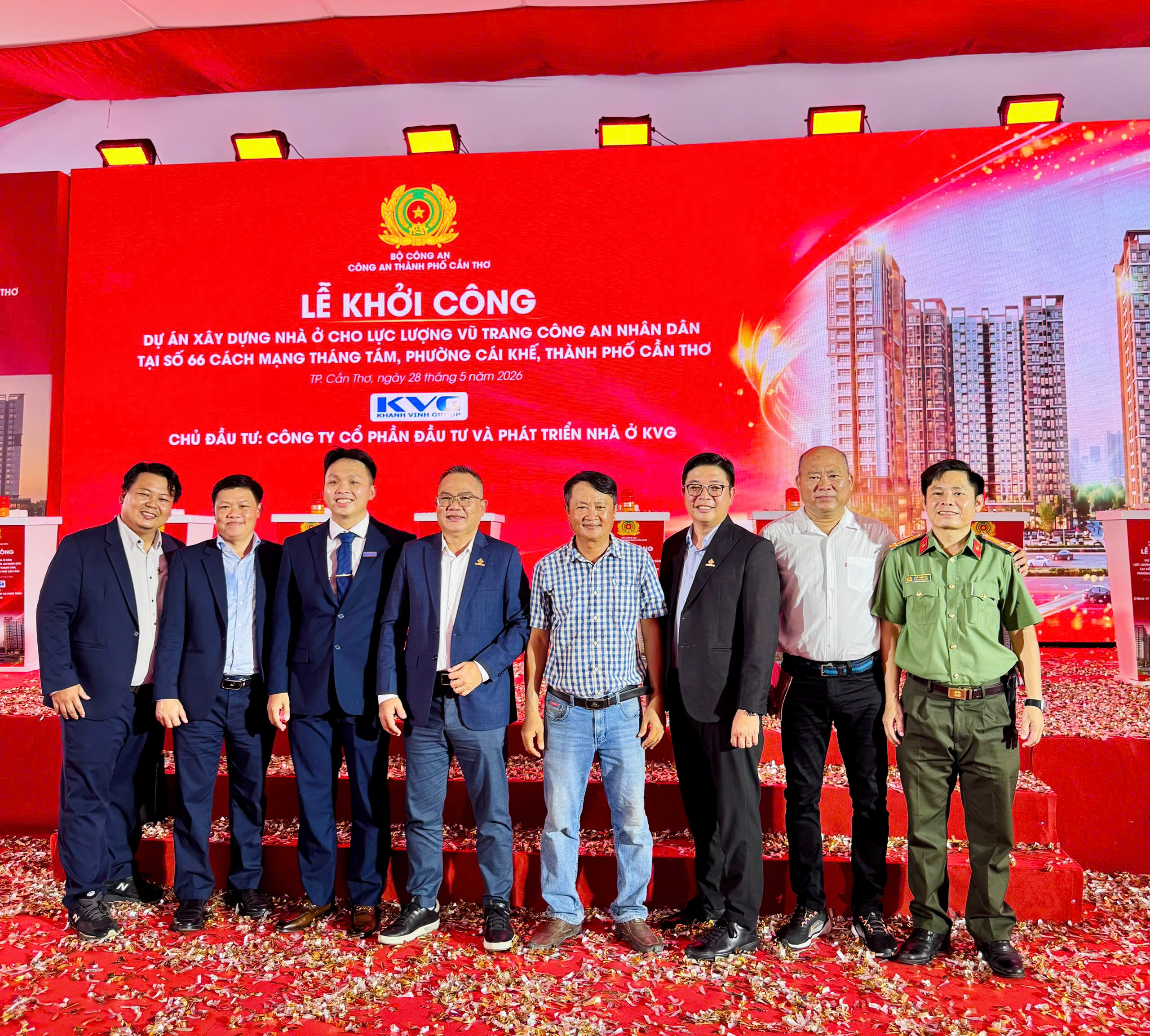 Anh Minh Company tham dự lễ khởi công dự án nhà ở lực lượng vũ trang Công an nhân dân TP. Cần Thơ