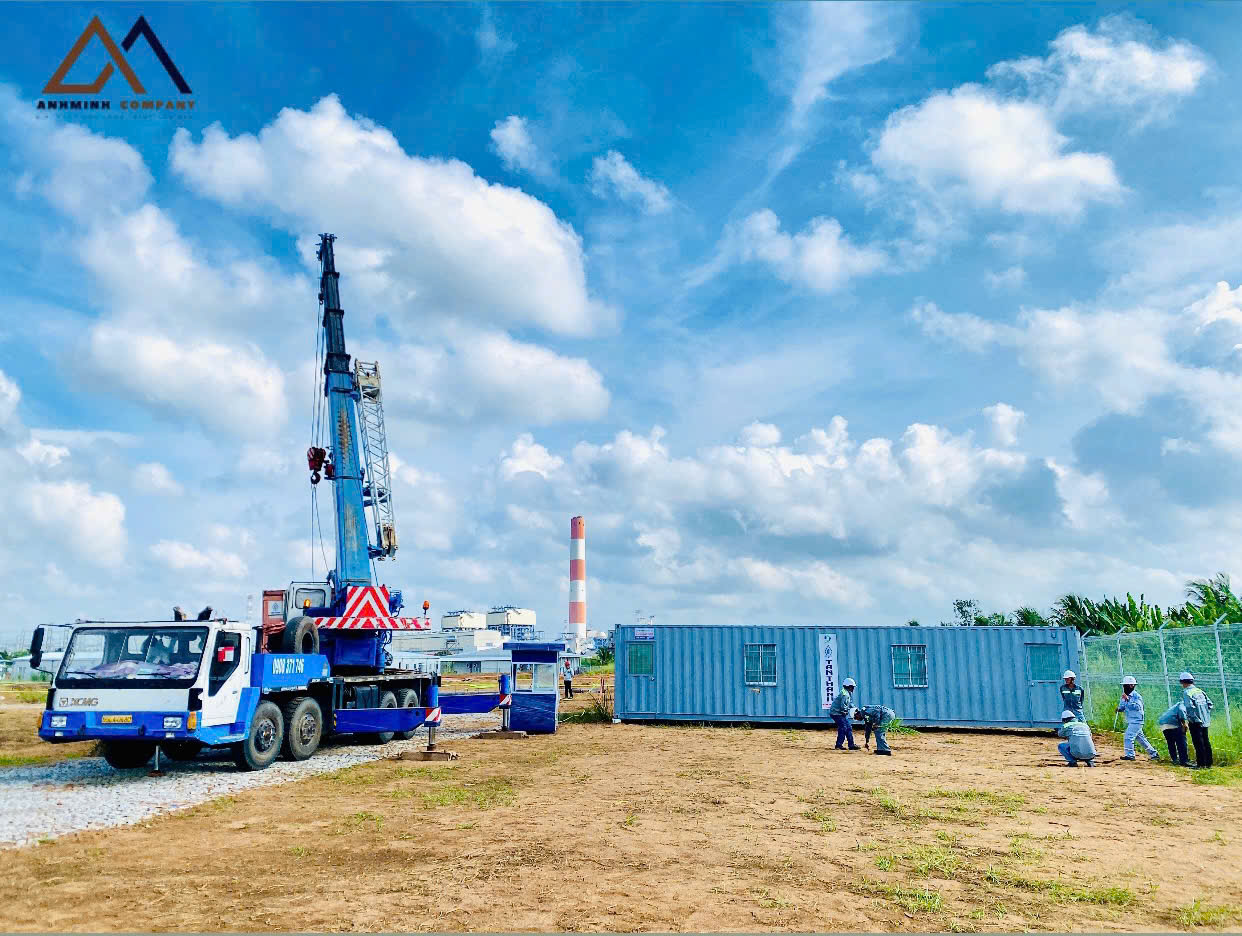 Hạ tầng đường & văn phòng container - Dự án Khí Điện - Lô B Ô Môn