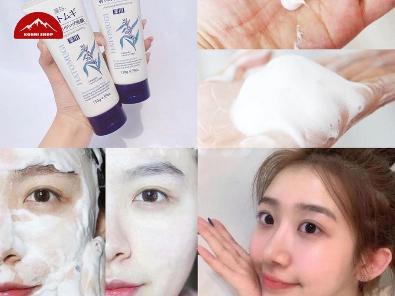 Hướng dẫn sử dụng sữa rửa mặt Hatomugi hiệu quả