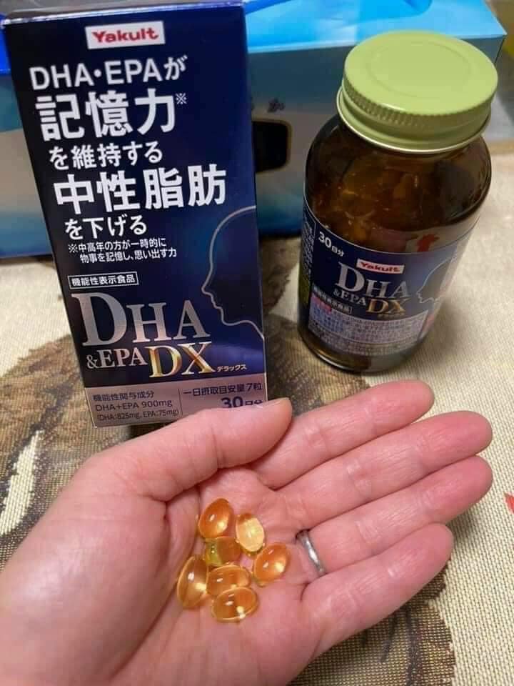 Viên uống bổ não Yakult DHA & EPA DX 900mg hộp 210 viên