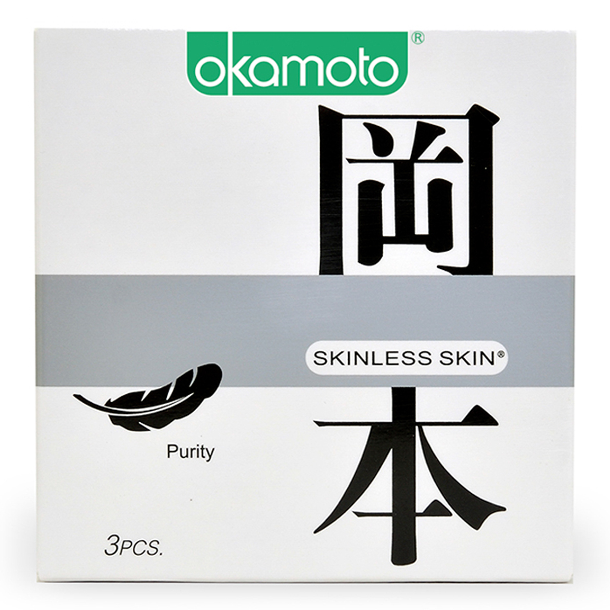 Bao Cao Su Okamoto Purity 3'sSáng bóng mềm mại, tinh khiết