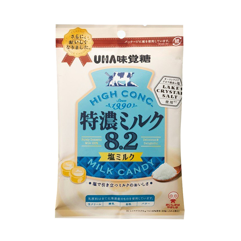 Kẹo UHA vị sữa muối Tokuno Milk 8.2 gói 75g