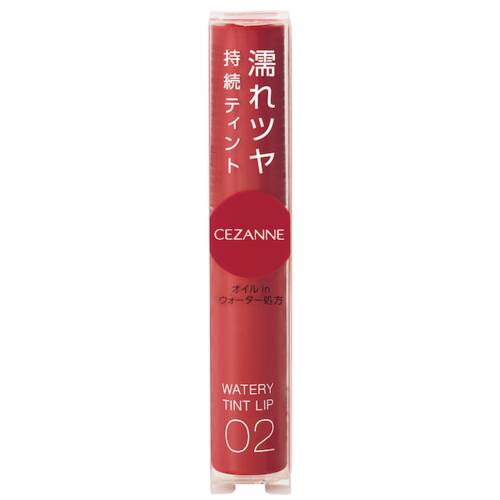 Son môi Cezanne Watery Tint Lip 4g (nhiều màu) (02 Coral Red)