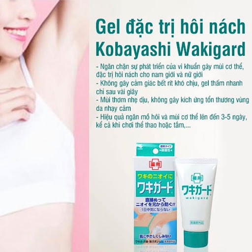 Gel khử mùi Kobayashi đặc trị hôi nách 50g