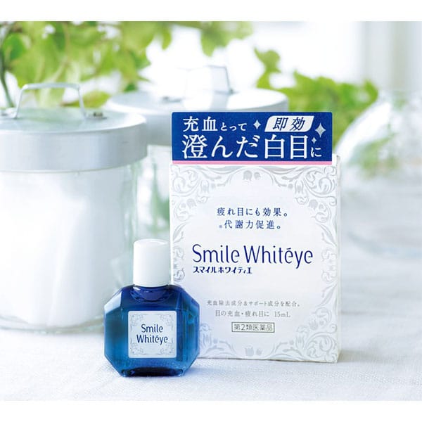 Nước nhỏ mắt Smile Whiteye giảm khô, mỏi, vấn đề về mắt đỏ lọ 15ml