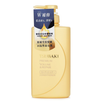 Dầu xả Tsubaki Premium Repair ngăn ngừa rụng tóc chai 490ml - màu vàng