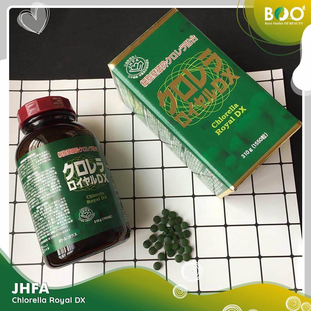 Viên uống tảo lục Chlorella Royal DX hộp 1550 viên
