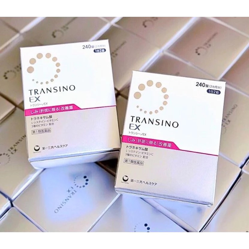 Viên uống trị nám Transino Whitening EX trắng da hộp 240 viên