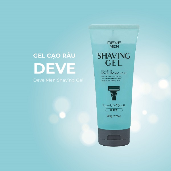 Gel cạo râu Kumano Deve dưỡng ẩm, làm mềm râu tuýp 220g