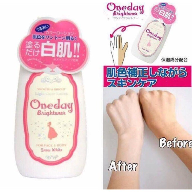 Kem dưỡng Oneday  trắng da cho mặt và toàn thân 120ml