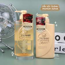 Dầu gội xả Tsubaki phục hồi hư tổn và ngăn ngừa rụng tóc - màu vàng 2024