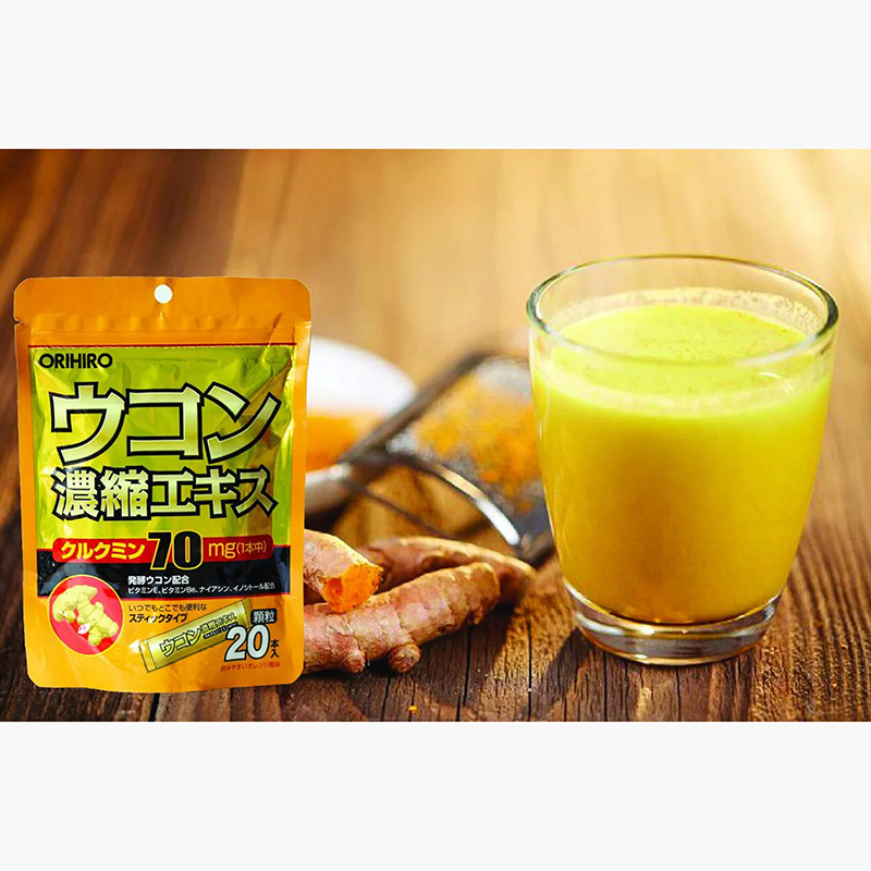 Bột nghệ giải rượu Orihiro Ukon 70mg túi 20 gói