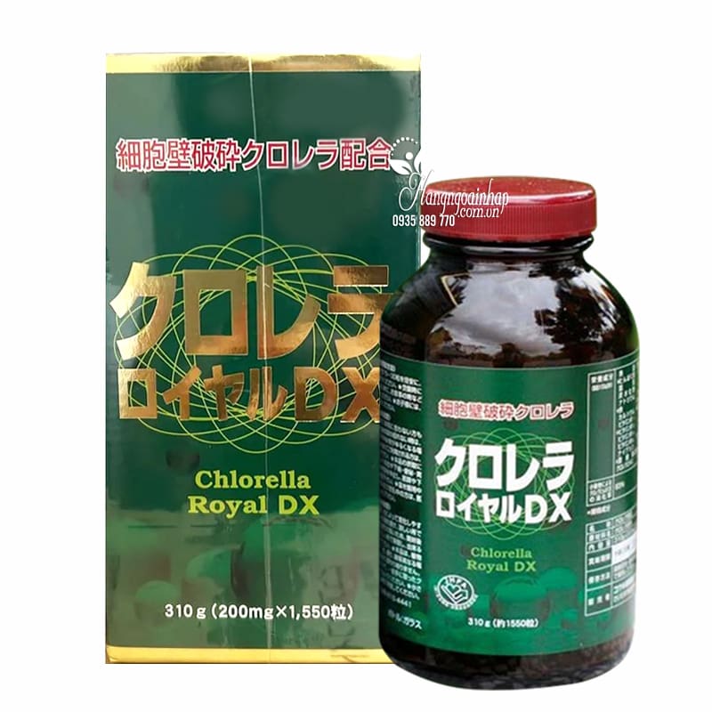 Viên uống tảo lục Chlorella Royal DX hộp 1550 viên