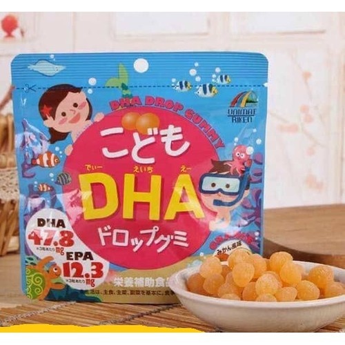 Viên nhai Unimat Riken bổ sung DHA cho trẻ vị quýt 90 viên