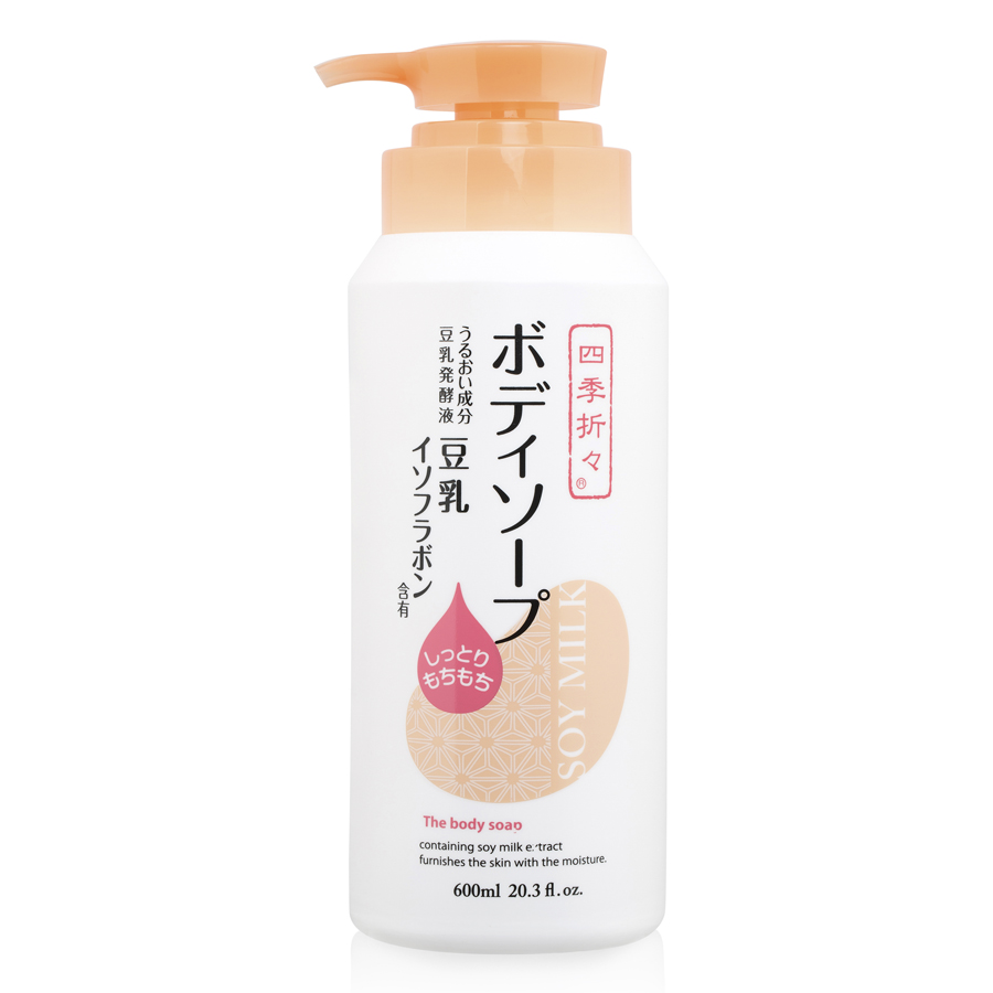 Sữa tắm Kumano Soymilk Shikiori dưỡng ẩm chiết xuất đậu nành 600ml