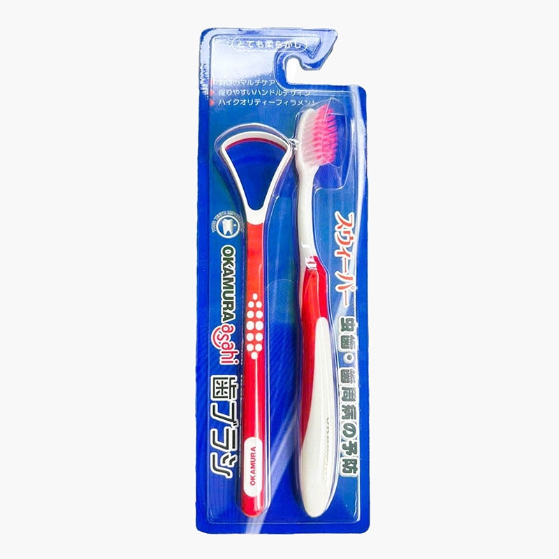 Bộ chăm sóc răng miệng Okamura Asahi (3 màu)