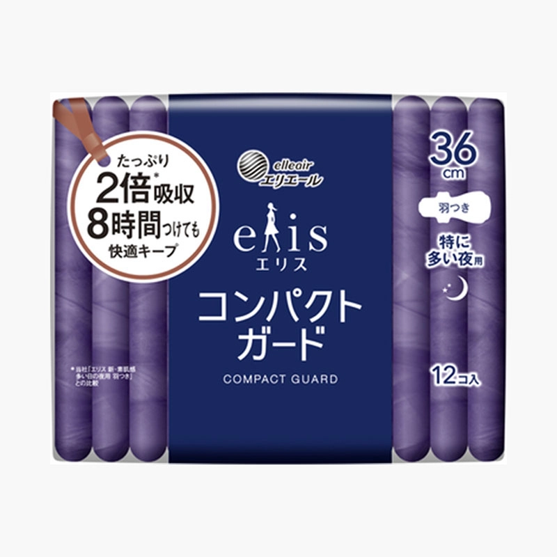 Băng vệ sinh siêu mỏng có cánh Elis Compact 36cm (12 miếng)