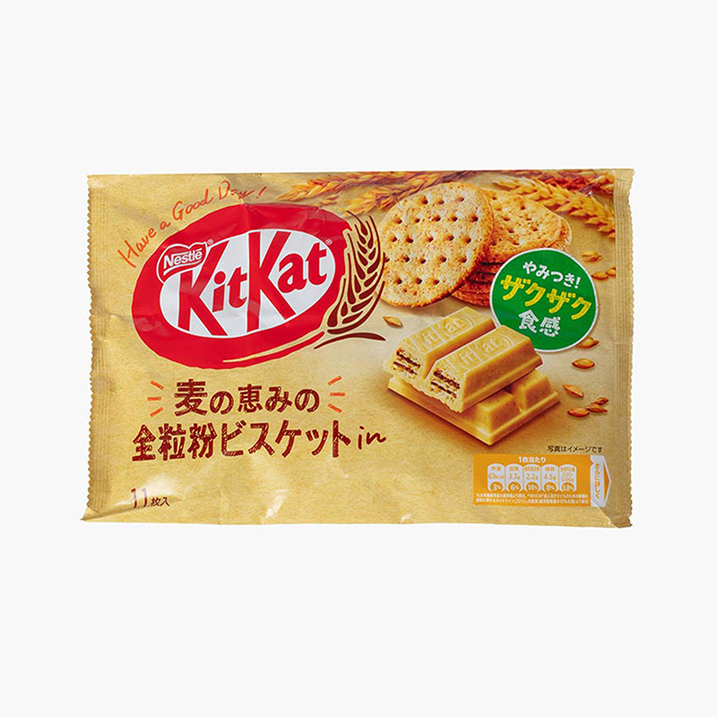 Bánh KitKat vị lúa mì nguyên cám Nestlé KitKat Mini Whole Grain Biscuits 124,3g