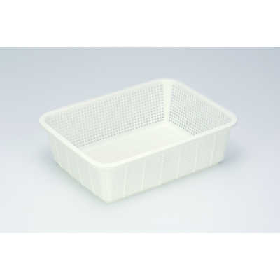 Rổ nhựa Inomata hình chữ nhật - trắng