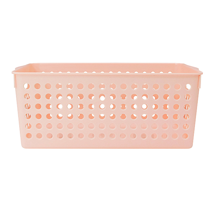 Giỏ đựng đồ Inomata rộng có tay cầm-hồng nhạt