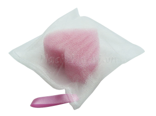 Lưới mút tạo bọt rửa mặt hình trái tim