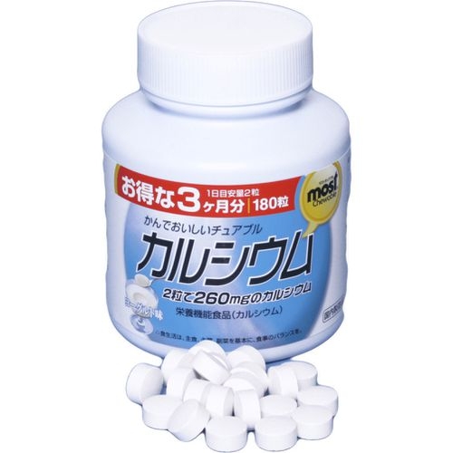 Viên nhai bổ sung Canxi vị sữa chua MOST Orihiro 180 viên