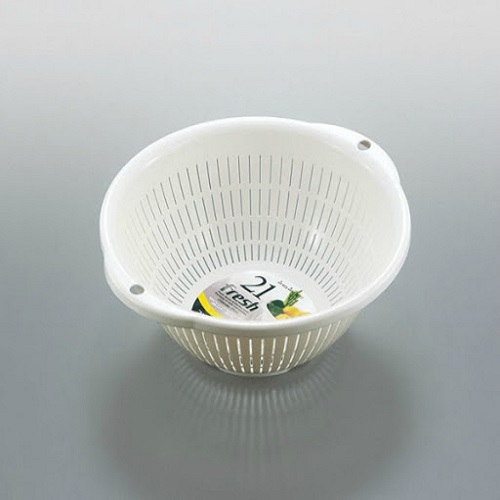 Rổ nhựa lưới Sanada Fresh 21cm - Trắng