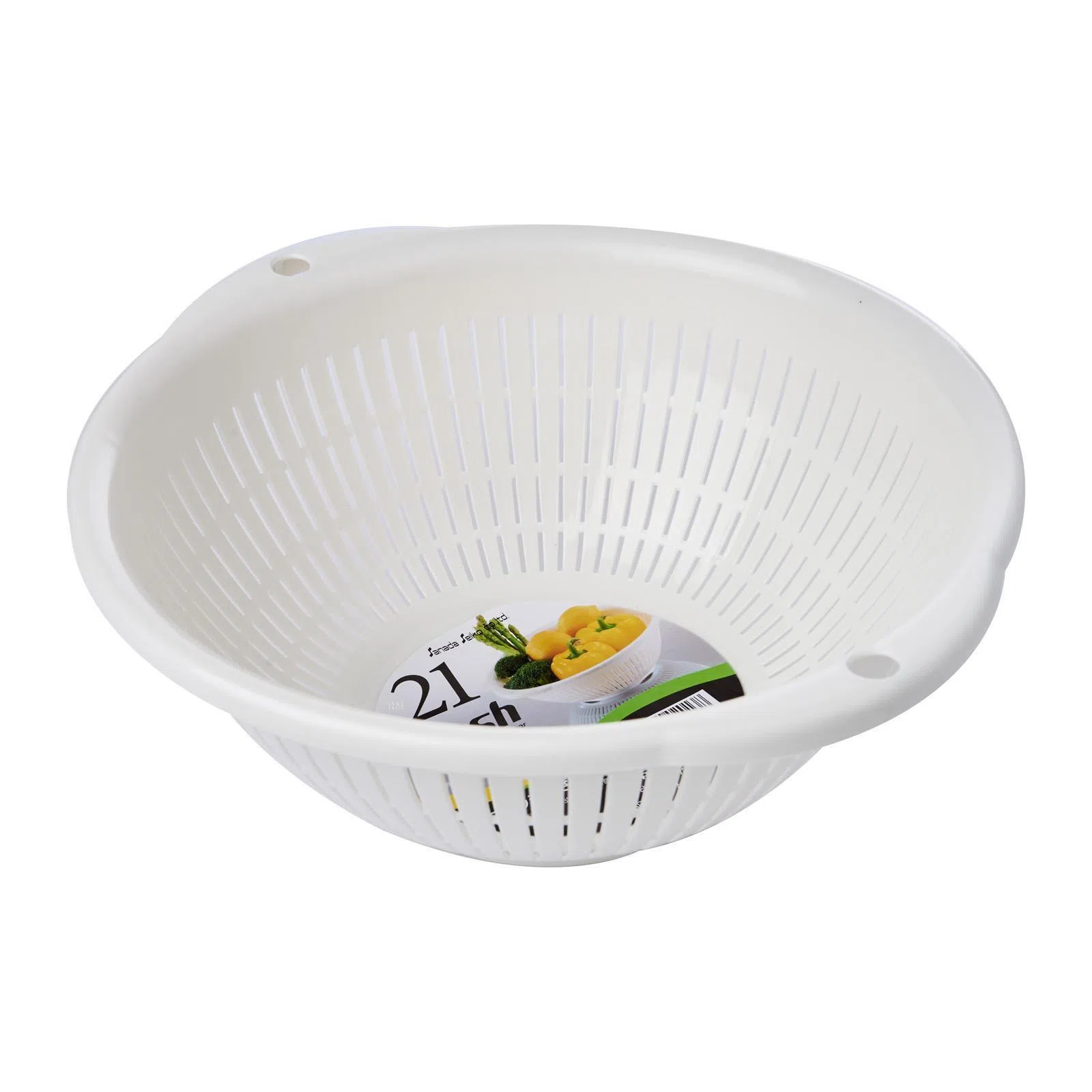 Rổ nhựa lưới Sanada Fresh 21cm - Trắng