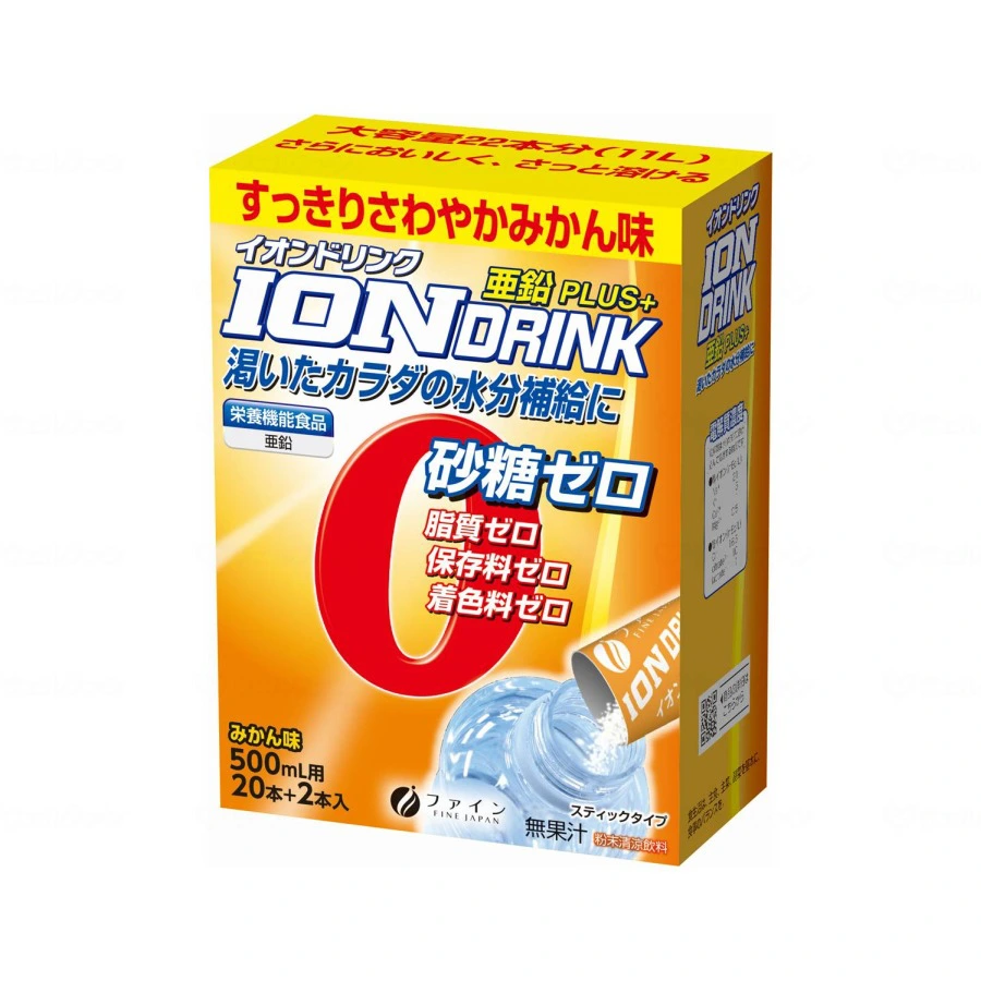 Bột pha nước uống ion điện giải và bổ sung kẽm Fine Japan