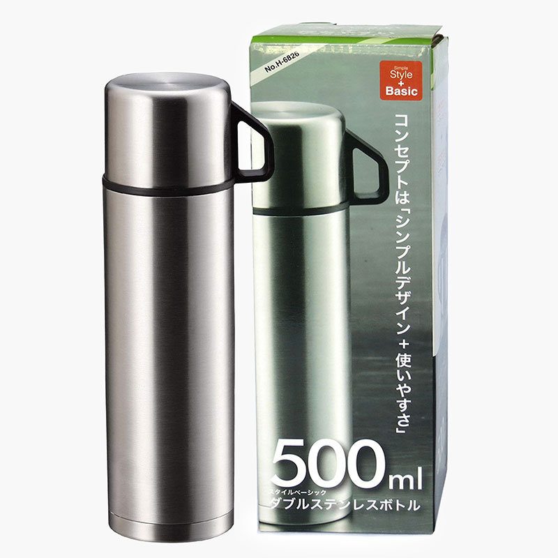 Bình inox giữ nhiệt Pearl Metal Basic Double 500ml
