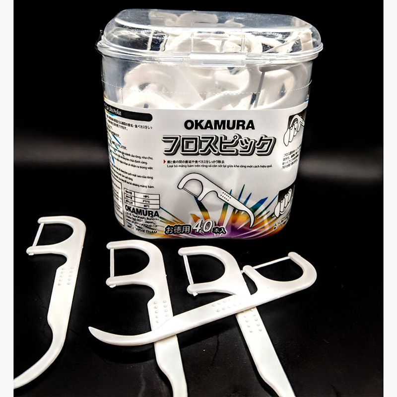 Tăm chỉ nha khoa Okamura hộp 40 cây