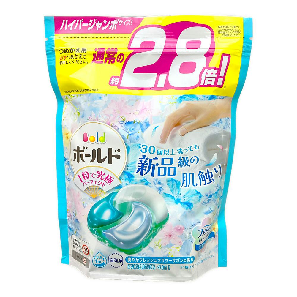 Viên giặt xả Gel Ball Bold 4 in 1 túi 31 viên (Hương hoa tươi mát)