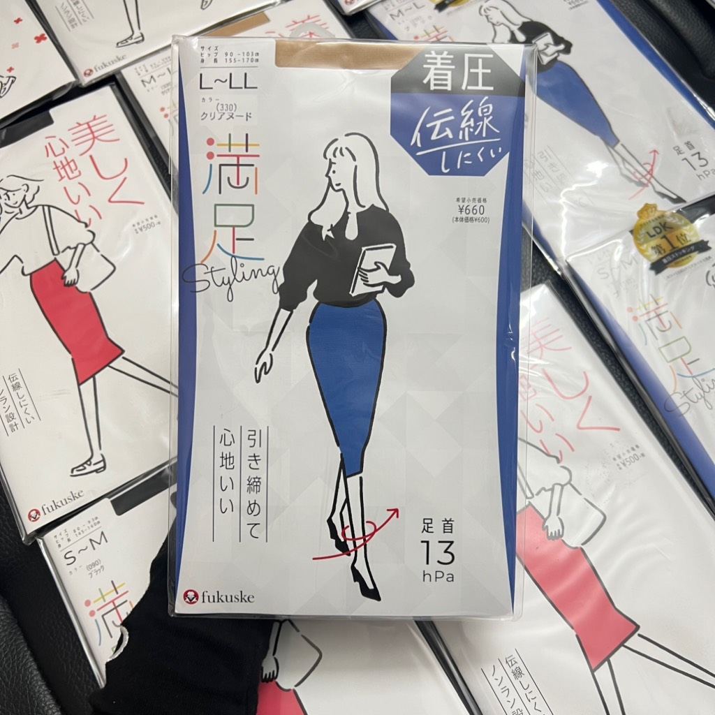 Quần tất Fukuske - Bó - Che khuyết điểm 10D da chân sáng size L-LL