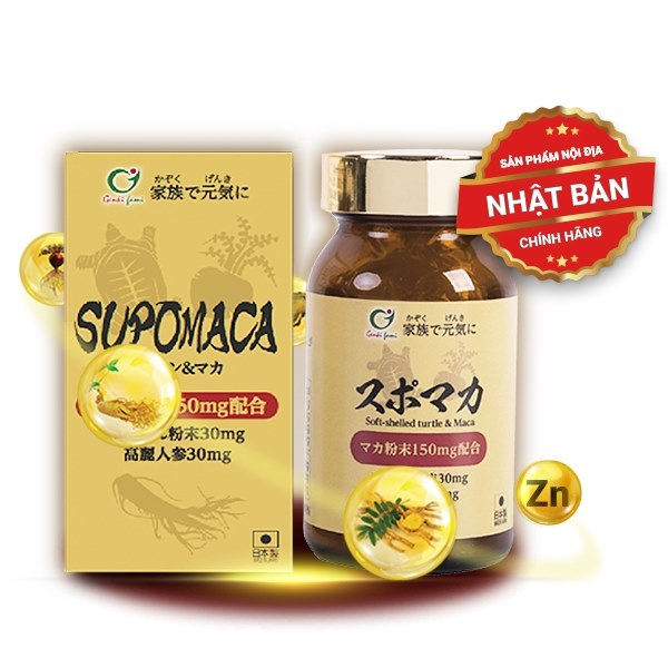 Genkifami Viên Uống Hỗ Trợ TC Sinh Lý SupoMaca Hủ 90 Viên