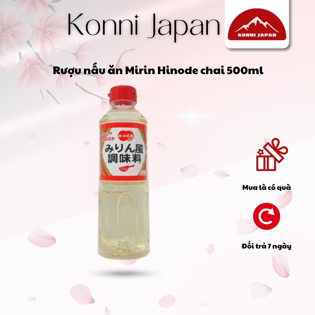 Rượu nấu ăn Mirin Hinode chai 500ml