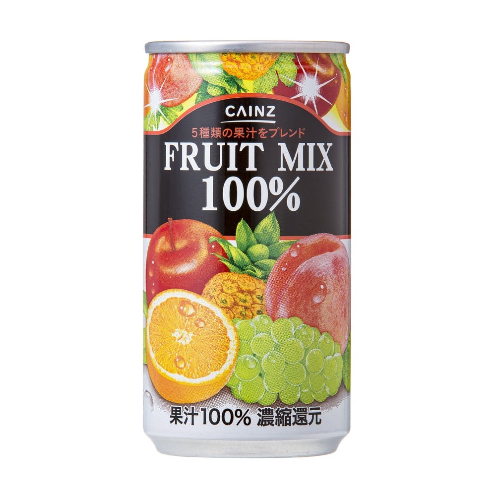 Nước ép Cainz Fruits Mix 100% vị trái cây tổng hợp 190g