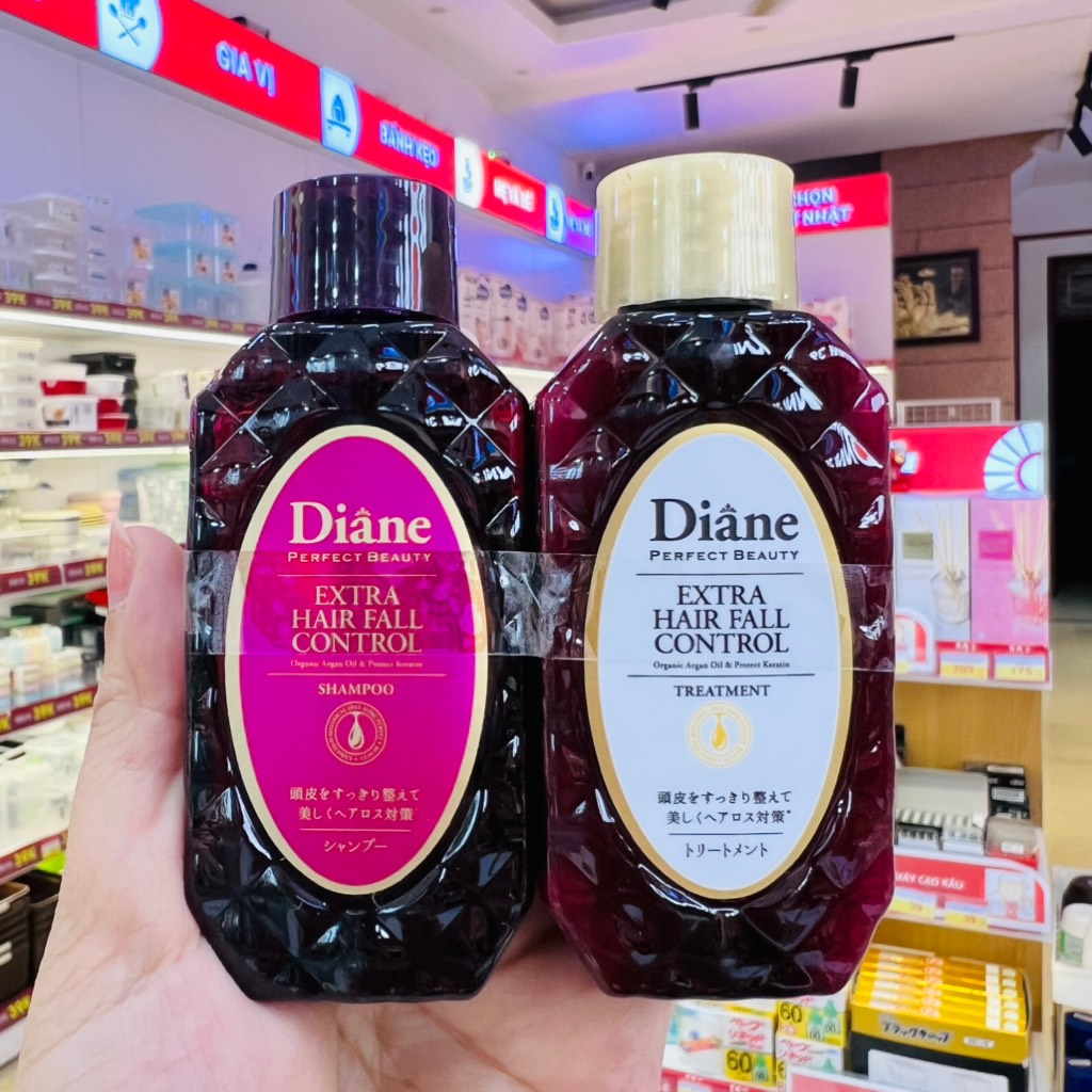 Cặp gội xả đi du lịch đi công tác Diane Moist giảm rụng tóc phục hồi hư tổn (2 chai 50ml)