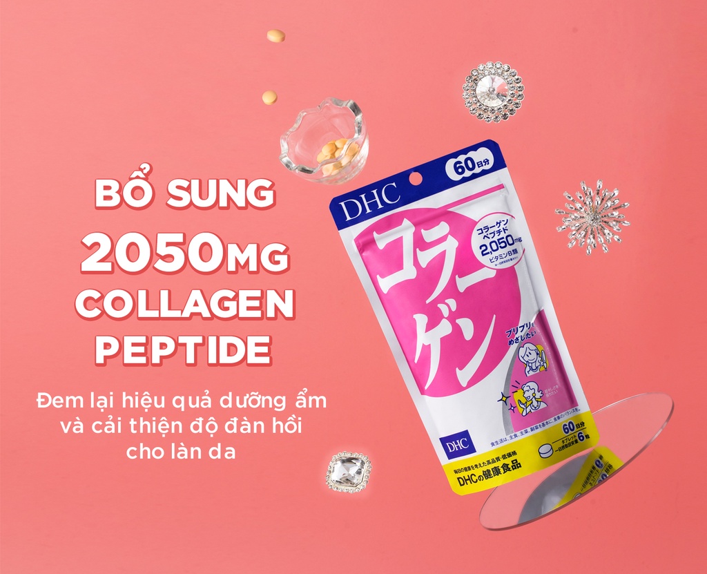 Viên uống Collagen DHC 360 viên 60 ngày