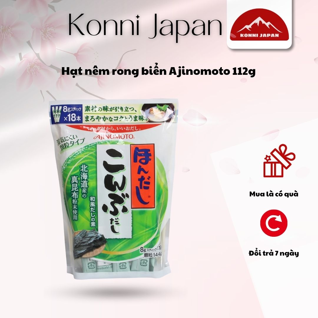 Hạt nêm rong biển Ajinomoto 112g (8g x 14 gói)