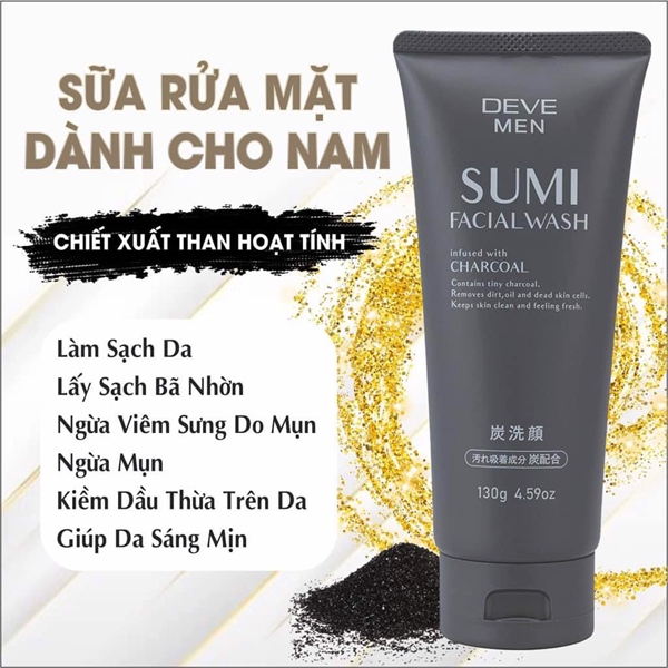 SỮA RỬA MẶT THAN HOẠT TÍNH DÀNH CHO NAM DEVE