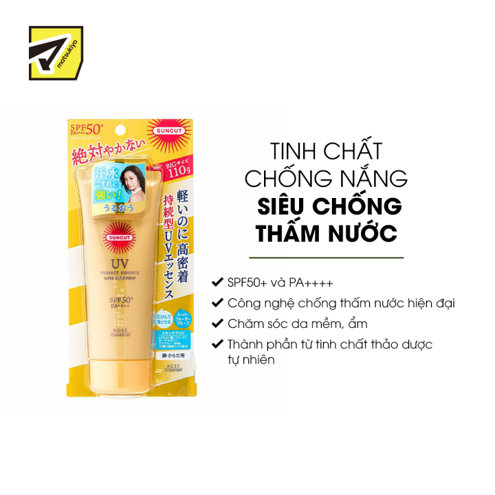 Tinh chất chống nắng Kose Suncut siêu chống thấm nước 110g