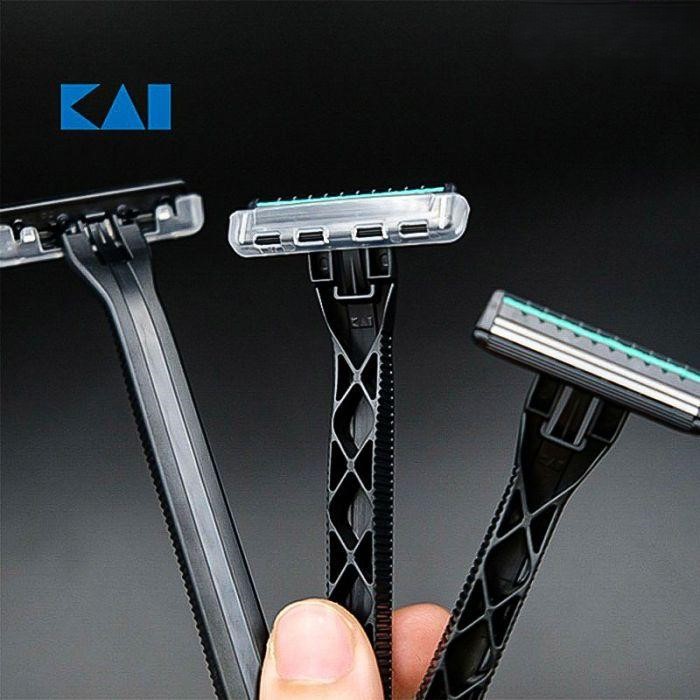 Set 3 dao cạo râu 2 lưỡi kép KAI Nhật Bản